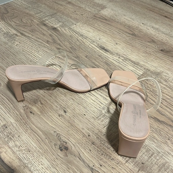Clear strappy heel! Barely worn! - Picture 1 of 3
